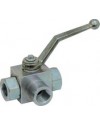 3 ways in ''L'' ball valve - Female