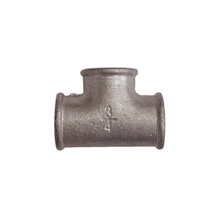 90° Equal Tee- F/F/F - Galvanized Cast Iron