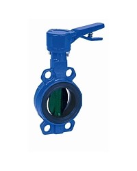 Butterfly valve - Cast iron body FGL -Notched handle - Butterfly in cast iron GS - Wafer type - EPDM sleeve