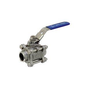 Stainless steel ball valve - 3 pieces - Full bore- Butt Welding