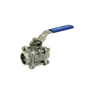 Stainless steel ball valve - 3 pieces - Full bore - Socket Welding