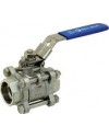 Stainless steel ball valve - 3 pieces - Full bore - Socket Welding