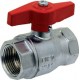 Brass ball valve - F/F - ''Normal series" - Full bore - Butterfly red handle