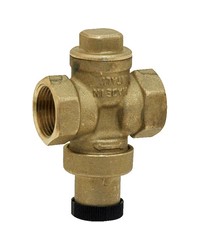 Pressure reducing valve - Brass hot forged piston type - Female / Female - Raw brass - Without pressure gauge connection