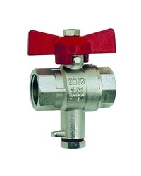 Ball valve - F/ F - With M10x1 connexion for temperature sensor