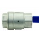 Stainless steel pressure relief ball valve - F/F - For compressed air