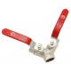 Female brass ball valve - ''Y series'' - Red steel handle