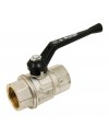 Brass ball valve - F/F - "Dry cleaned oxygen series" - Aluminium handle