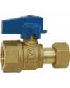 Ball valve for manifold - Female / Swivel nut - Blue handle