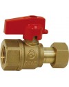 Ball valve for manifold - Female / Swivel nut - Red handle