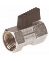 Brass ball valve - F / F - "Mini series"- Butterfly handle