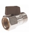 Brass ball valve - M / F - "Mini series" - Butterfly handle