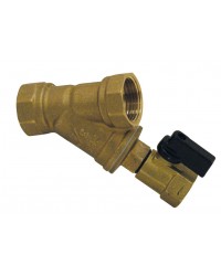 Brass strainer - "Y" type - Female / Female - With flush valve