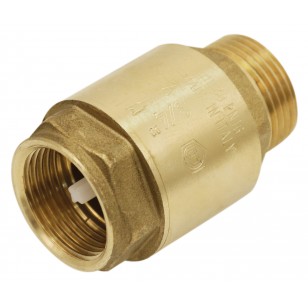 Brass multi positions check valve - "Industrial series" - Female / Male - Nylon lift type check valve