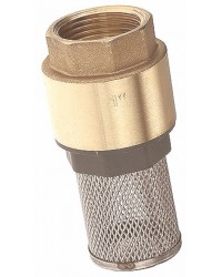 Monobloc foot valve - ''Etoile series" - Nylon obturator NBR coating - Stainless steel strainer