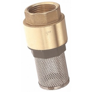 Monobloc foot valve - ''Etoile series" - Nylon obturator NBR coating - Stainless steel strainer