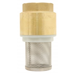 Monobloc foot valve - "Industrial series" - YORK ® - Nylon lift type check valve - Stainless steel strainer