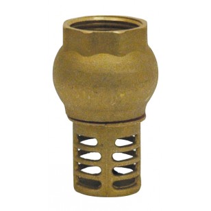 Vertical foot valve - ''Etoile series" - Brass check valve NBR coating