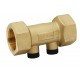 Pollution-control check valve EA type - Straight body - With 2 plastic plug - F x F