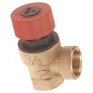 Not adjustables brass safety relief valve - Female/Female - Without pressure gauge connection